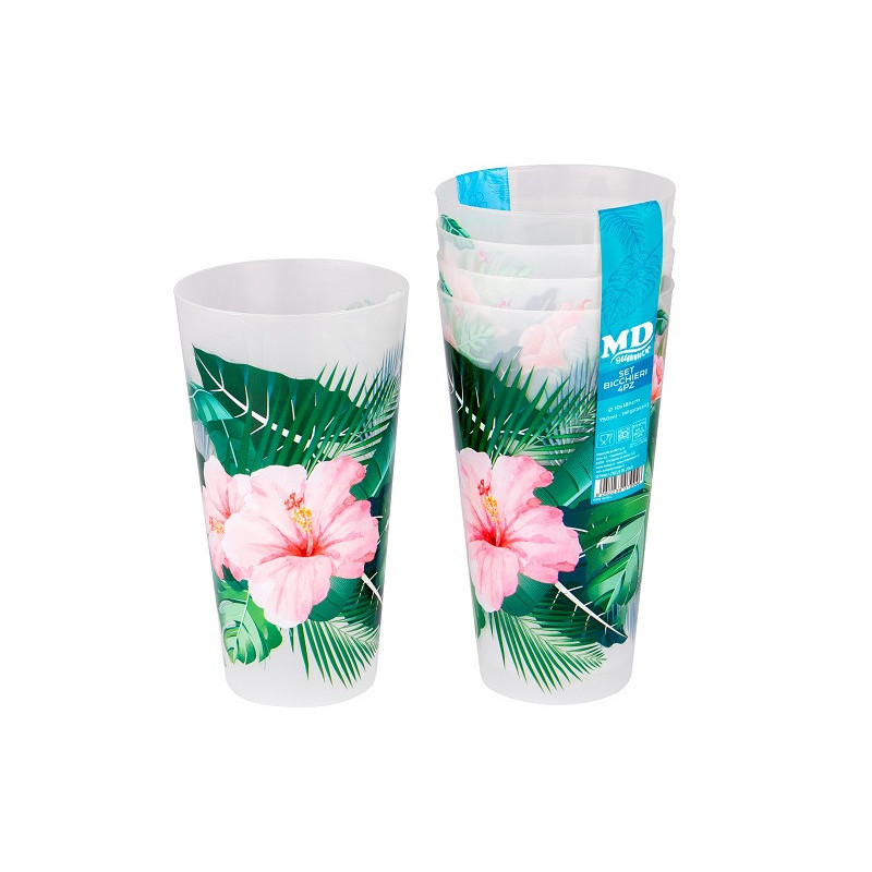 BICCHIERI 4PZ TROPICAL