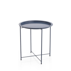 TAVOLINO PIEGHEVOLE CON VASSOIO 47X47X50,5 CM