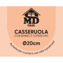 CASSERUOLA CON COPERCHIO 2 MANICI 20CM