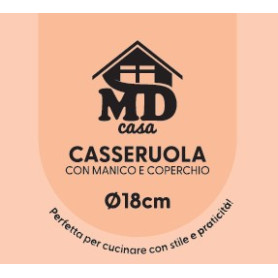 CASSERUOLA CON COPERCHIO 18CM