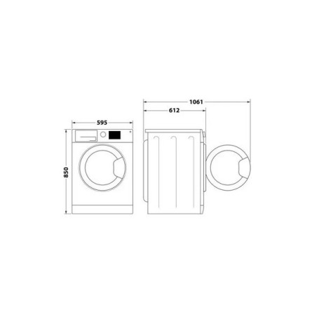 INDESIT BWA81496XWVIT LAVATRICE  CARICA FRONTALE 8KG 1400RPM