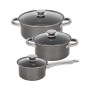 SET BATTERIA PENTOLE CASSERUOLE COOKWARE 6 PEZZI
