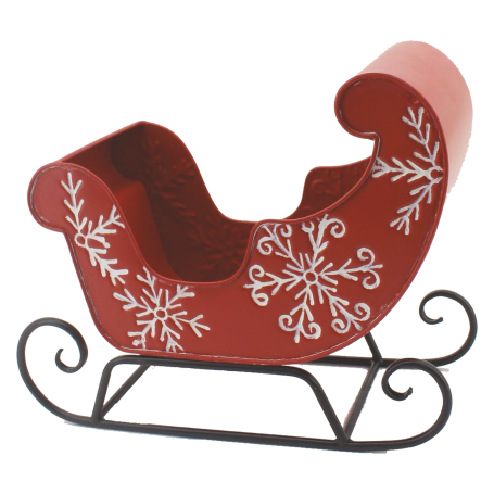 DECORO SLITTA DI NATALE IN METALLO