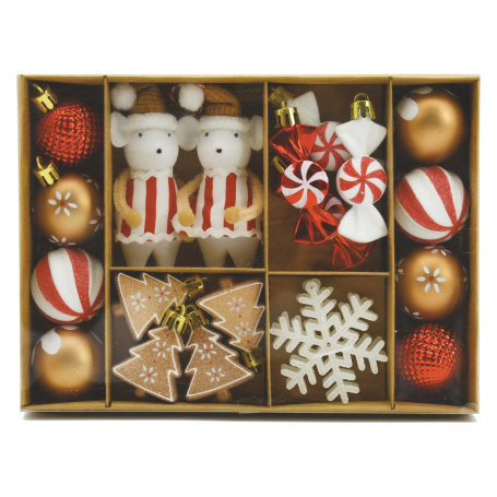 DECORAZIONI NATALIZIE ASSORTITE 22PZ