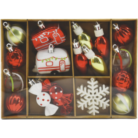 DECORAZIONI NATALIZIE ASSORTITE 22PZ