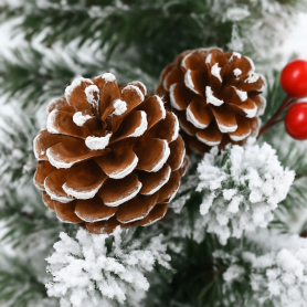 ALBERO DI NATALE CON DECORI IN PVC 90CM