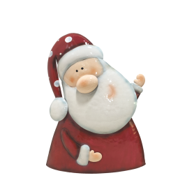 DECORO BABBO NATALE IN LATTA