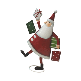 DECORO BABBO NATALE IN LATTA