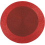 MD CASA SOTTOPIATTO ROSSO 35CM