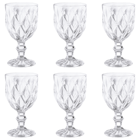 MD CASA SET CALICI IN VETRO 6PZ 350ml