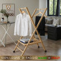 MOTTIWOOD - CARRELLO STIRA & APPENDI IN LEGNO