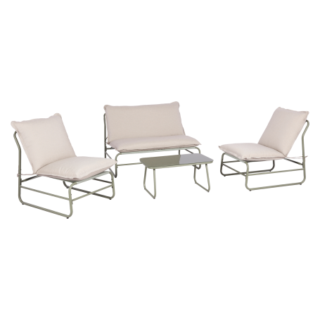 MD GARDEN SET GIARDINO DORA DIVANO 2 POLTRONE E TAVOLINO