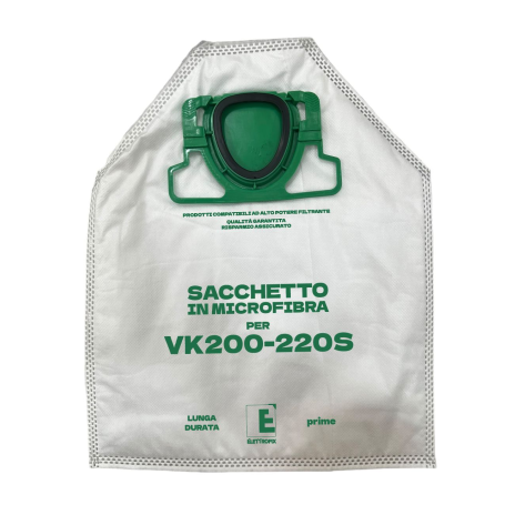 ELETTROFIX SACCHETTI ASPIRAPOLVERE FOLLETTO VK 200 -220s 6PZ