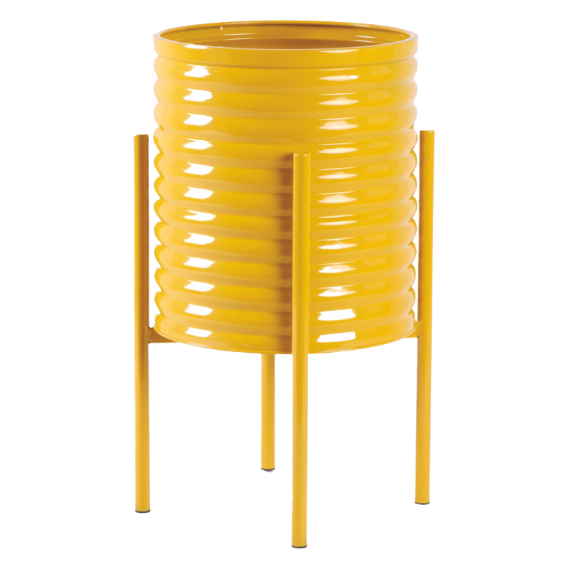 MD CASA - VASO CON BASE IN METALLO 31CM COLORI VARI