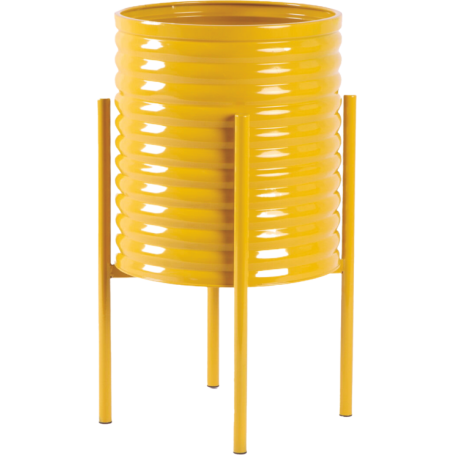 MD CASA - VASO CON BASE IN METALLO 31CM COLORI VARI