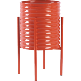 MD CASA - VASO CON BASE IN METALLO 31CM COLORI VARI