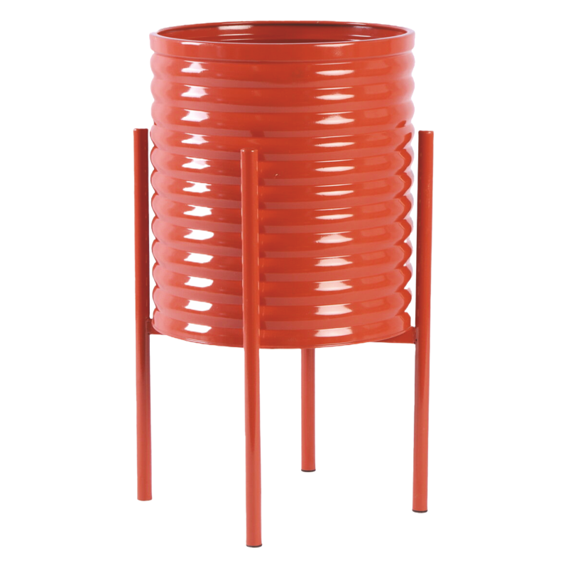 MD CASA - VASO CON BASE IN METALLO 31CM COLORI VARI