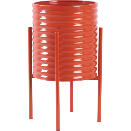 MD CASA - VASO CON BASE IN METALLO 31CM COLORI VARI