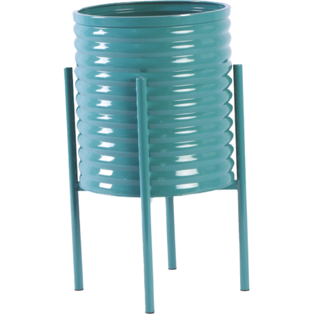 MD CASA - VASO CON BASE IN METALLO 31CM COLORI VARI
