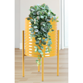 MD CASA - VASO CON BASE IN METALLO 31CM COLORI VARI