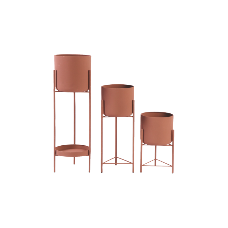 MD CASA SET VASI CON SUPPORTO 3PZ METALLO