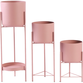 MD CASA SET VASI CON SUPPORTO 3PZ METALLO