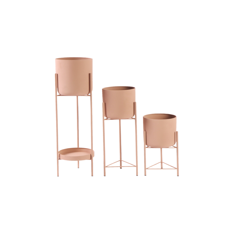 MD CASA SET VASI CON SUPPORTO 3PZ METALLO