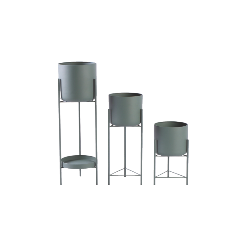 MD CASA SET VASI CON SUPPORTO 3PZ METALLO