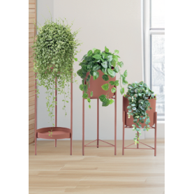 MD CASA SET VASI CON SUPPORTO 3PZ METALLO