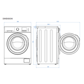 SANGIORGIO F912A9  LAVATRICE 9KG 1200RPM CLASSE A
