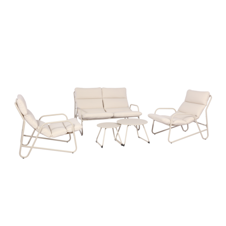 SET GIARDINO LOUNGE 5PZ BIANCO