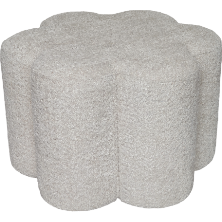 MD CASA - POUF MARGHERITA BEIGE