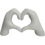 SCULTURA CUORE 24.5x8x14CM