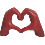 SCULTURA CUORE 24.5x8x14CM