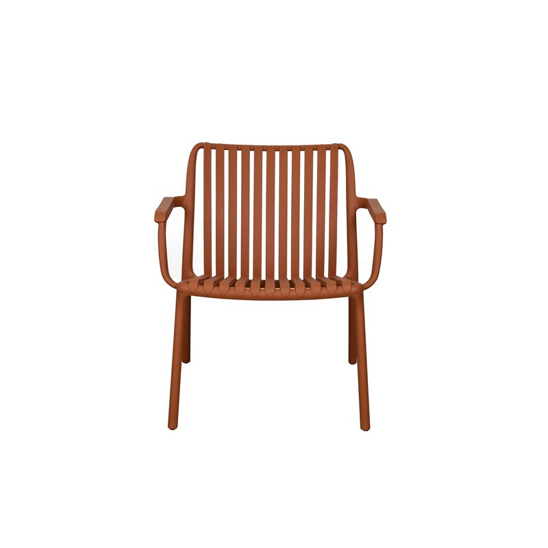 MD GARDEN -SEDIA CON BRACCIOLI ARANCIONE