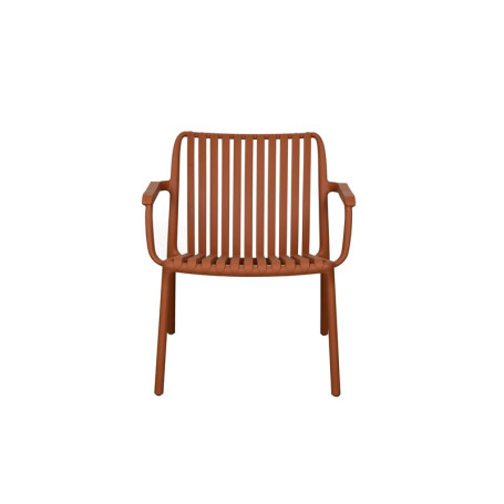 MD GARDEN -SEDIA CON BRACCIOLI ARANCIONE