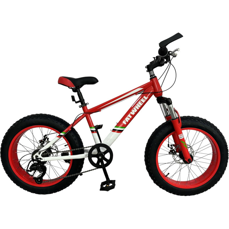 BICICLETTA BAMBINO FATWHEEL 20'' ROSSO